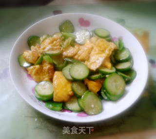 小黄瓜炒蛋的做法步骤：12