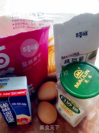 27的烘焙日记——蔓越莓抹茶物语的做法步骤：1