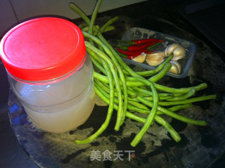 自制酸豇豆的做法步骤：1