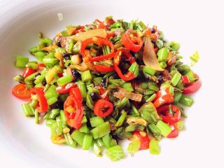 豆豉空心菜梗的做法步骤：7