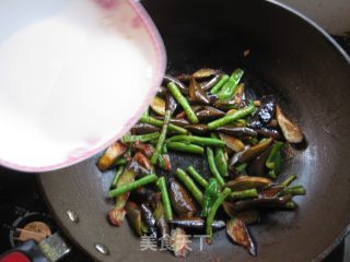 茄子炒豇豆的做法步骤：8
