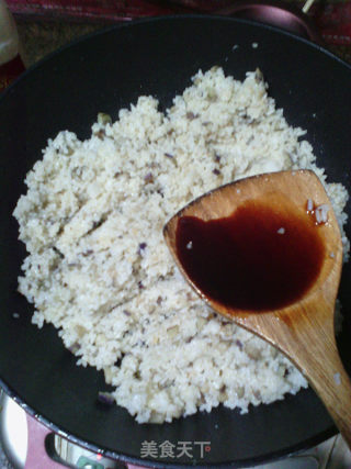 茄丁炒饭的做法步骤：5