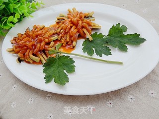 菊花茄子的做法步骤：11