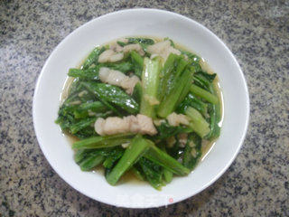 猪肉炒油麦菜的做法步骤：13