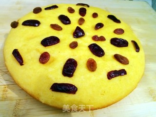 电压力锅牛奶玉米发糕的做法步骤：8