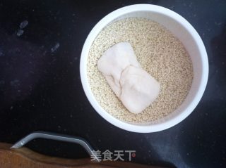 椒盐芝麻烧饼的做法步骤：6