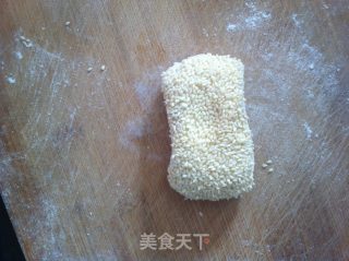 椒盐芝麻烧饼的做法步骤：7