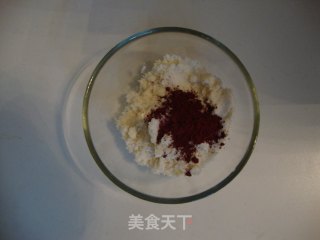 红曲粉马卡龙的做法步骤：2