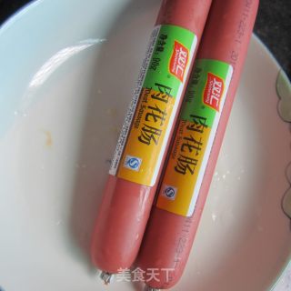 蒜米肉花肠的做法步骤：1