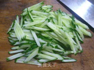青瓜拌荞麦面的做法步骤：3
