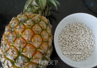 菠萝西米露的做法步骤：1