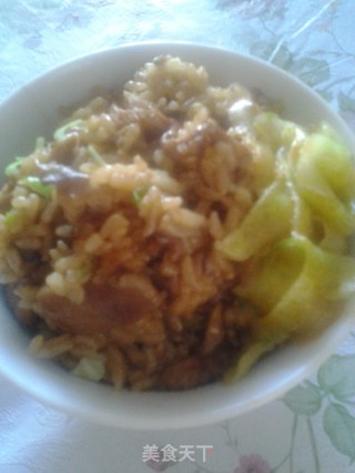 香菇鸡肉煲饭的做法步骤：5