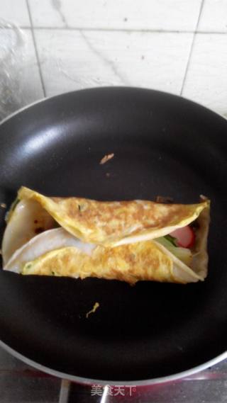 鸡蛋饼的做法步骤：8