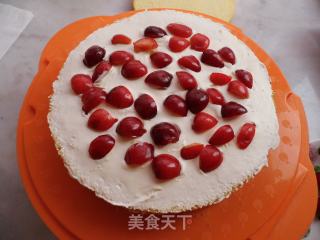迎接夏季之——五彩水果奶油蛋糕的做法步骤：23