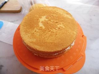 迎接夏季之——五彩水果奶油蛋糕的做法步骤：24