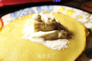 蜂蜜香蕉班戟的做法步骤：3