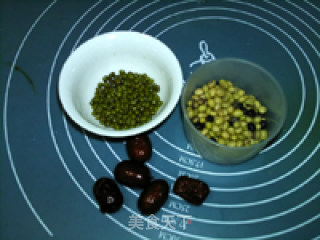 红枣绿豆豆浆的做法步骤：1