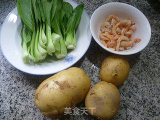 开洋青菜土豆汤的做法步骤：1