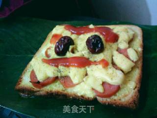 鸡蛋香肠焗烤土司的做法步骤：9