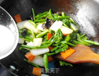 芥蓝炒冬瓜的做法步骤：8