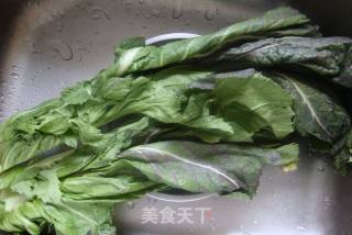 蒜炒芥菜的做法步骤：1