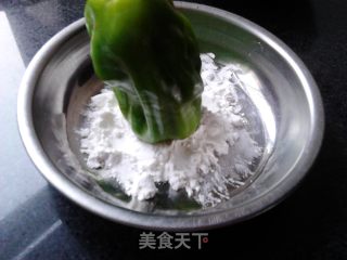 青椒酿肉的做法步骤：7