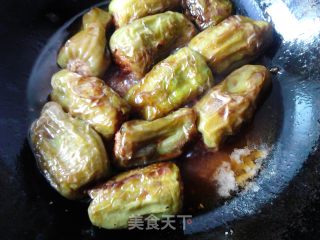 青椒酿肉的做法步骤：17