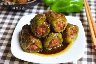 青椒酿肉的做法步骤：18