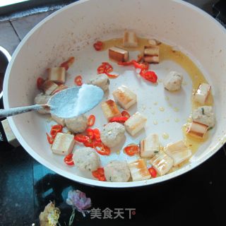肉丸配豆腐的做法步骤：5