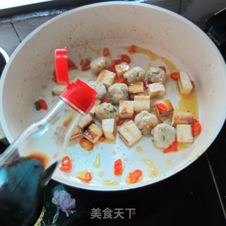 肉丸配豆腐的做法步骤：6