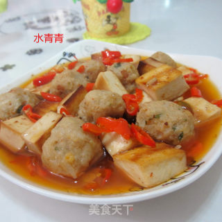 肉丸配豆腐的做法步骤：9