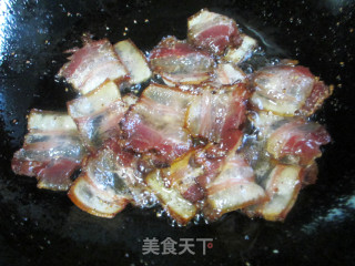 荷兰豆炒风肉的做法步骤：2