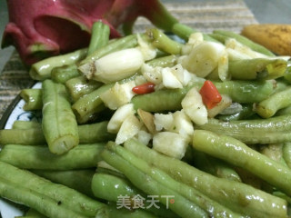 素炒豆角--夏天的素斋的做法步骤：6
