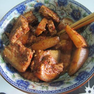 回锅烤肉的做法步骤：4