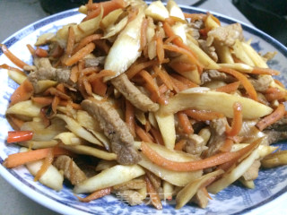 鱼香茭白炒肉---参考鱼香肉丝做法的做法步骤：11