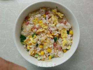 五彩芝心焗饭的做法步骤：9
