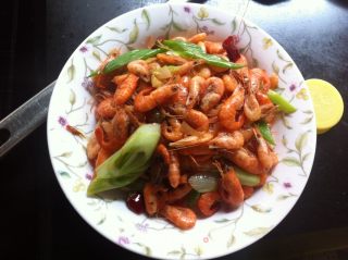 油爆河虾的做法步骤：8