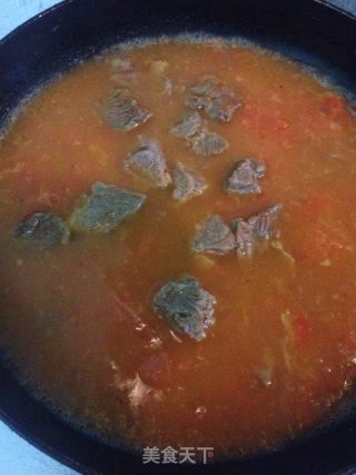 番茄牛肉面的做法步骤：5