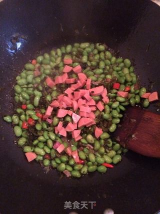 毛豆香肠的做法步骤：3