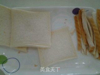 鸡蛋芝士三文治的做法步骤：2
