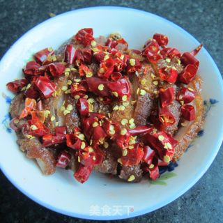 干辣椒蒸肉的做法步骤：6