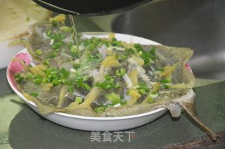咸菜蒸多宝鱼的做法步骤：6
