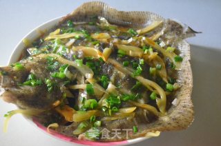 咸菜蒸多宝鱼的做法步骤：7