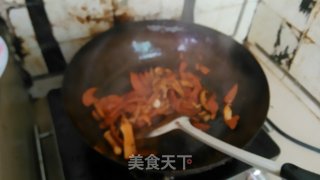 豆豉香菇烧火腿的做法步骤：3