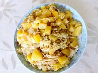 土豆金针菇焗饭的做法步骤：8