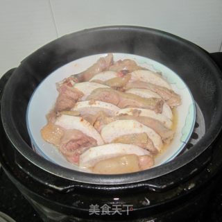 芋头扣鸭的做法步骤：9
