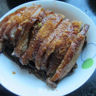 干茄子蒸皱皮肉的做法步骤：4