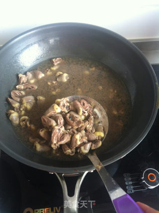 孜然炒鸡心的做法步骤：4