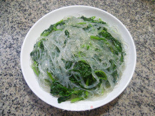 茼蒿炒粉丝的做法步骤：7