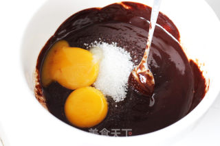 浓情黑巧克力华夫饼的做法步骤：3